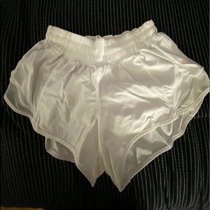 White Lululemon shorts